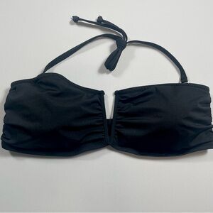 H&M Black Bandeau Bikini Top Size 12 NWT